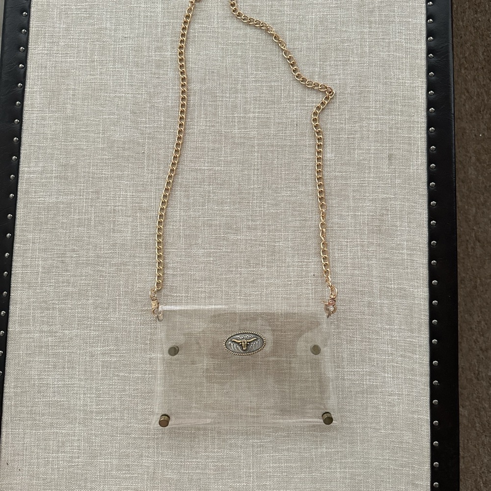 Clear Retro Style Longhorn Crossbody